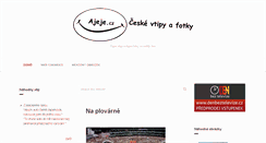 Desktop Screenshot of ajeje.cz